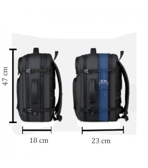 Suitcase backpack for travel